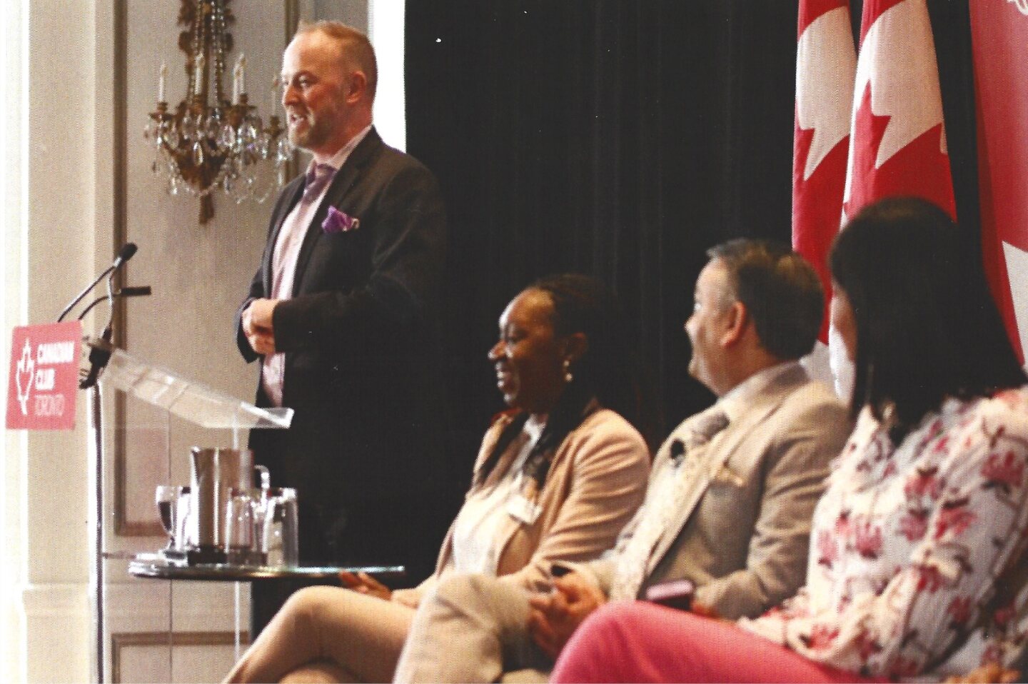 Michael Bach on a Canadian Club panel
